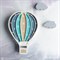 Детский ночник "Воздушный шар" Masaihome белый+мята-розовый-ваниль 10227122